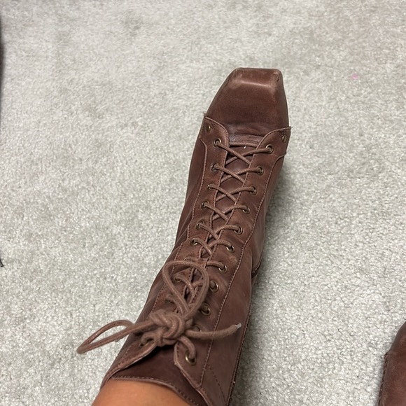 Jeffrey Campbell brown distressed boots size 7us - Picture 14 of 16
